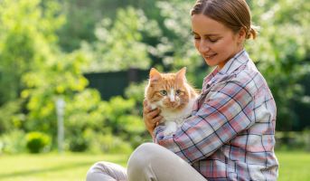 Cat showing trust behaviours